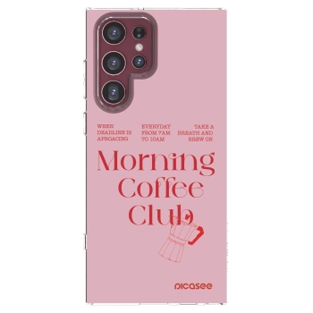 Picasee silikonska prozirna maskica za Samsung Galaxy S22 Ultra 5G - Morning