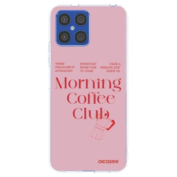Picasee silikonska prozirna maskica za Honor X8 4G - Morning