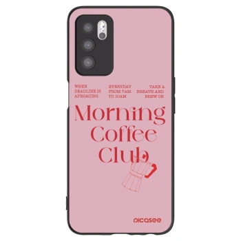 Picasee crna silikonska maskica za OPPO A16s - Morning