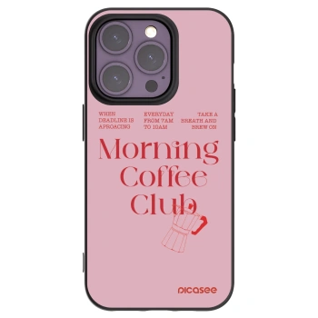 Picasee crna silikonska maskica za Apple iPhone 14 Pro - Morning