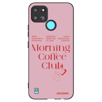 Picasee crna silikonska maskica za Realme C21Y - Morning