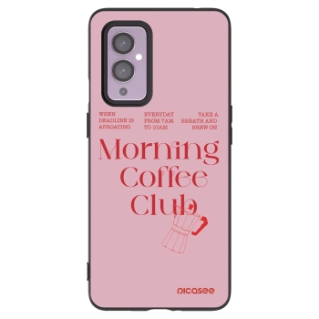 Picasee crna silikonska maskica za OnePlus 9 - Morning
