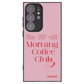 Picasee crna silikonska maskica za Samsung Galaxy S23 Ultra 5G - Morning
