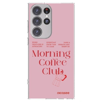 Picasee silikonska prozirna maskica za Samsung Galaxy S23 Ultra 5G - Morning