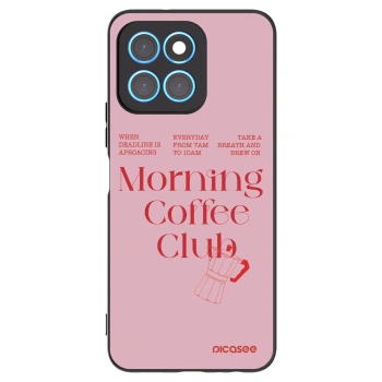 Picasee crna silikonska maskica za Honor X8 5G - Morning