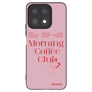 Picasee crna silikonska maskica za Honor X8a - Morning
