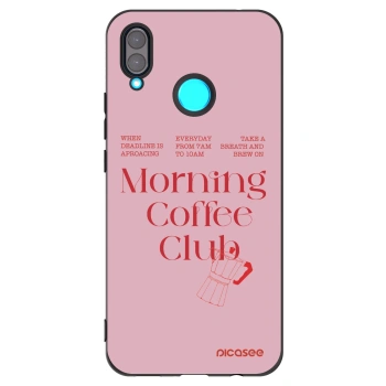 Picasee crna silikonska maskica za Huawei Nova 3 - Morning