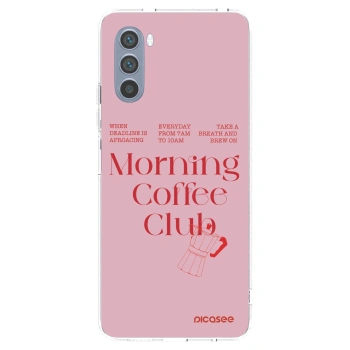 Picasee silikonska prozirna maskica za Motorola Moto G62 - Morning