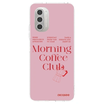 Picasee silikonska prozirna maskica za Motorola Moto G51 - Morning