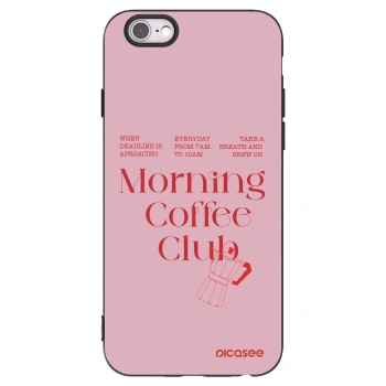 Picasee crna silikonska maskica za Apple iPhone 6/6S - Morning