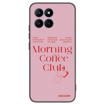 Picasee crna silikonska maskica za Honor 70 Lite - Morning