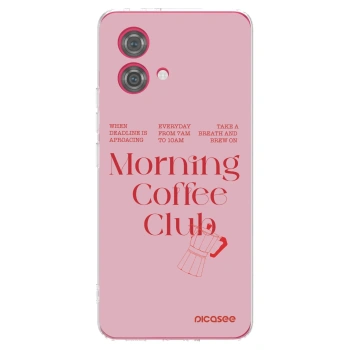 Picasee silikonska prozirna maskica za Motorola Moto G84 5G - Morning