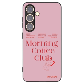 Picasee crna silikonska maskica za Samsung Galaxy S24 S921B 5G - Morning