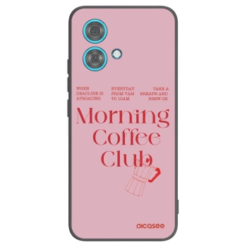 Picasee crna silikonska maskica za Motorola Edge 40 Neo - Morning