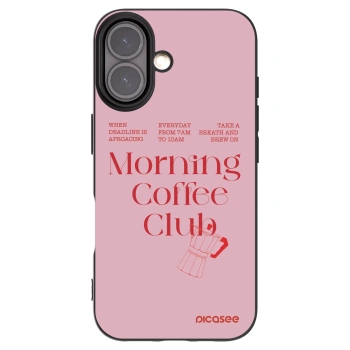 Picasee crna silikonska maskica za Apple iPhone 16 - Morning
