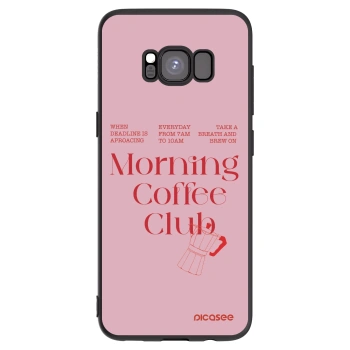 Picasee crna silikonska maskica za Samsung Galaxy S8 G950F - Morning