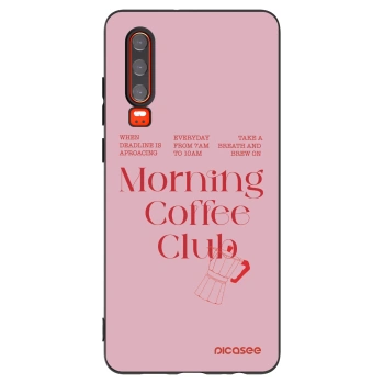 Picasee crna silikonska maskica za Huawei P30 - Morning