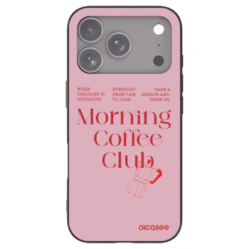 Picasee crna silikonska maskica za Apple iPhone 17 Pro - Morning