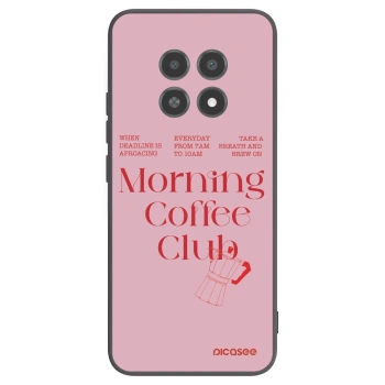 Picasee crna silikonska maskica za Realme 12X - Morning