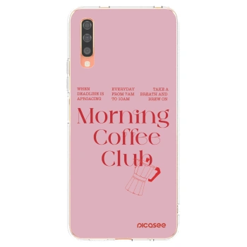 Picasee silikonska prozirna maskica za Samsung Galaxy A70 A705F - Morning