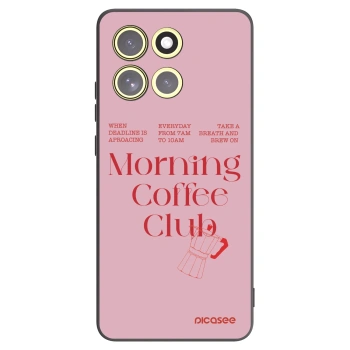 Picasee crna silikonska maskica za Motorola Moto G86 5G - Morning