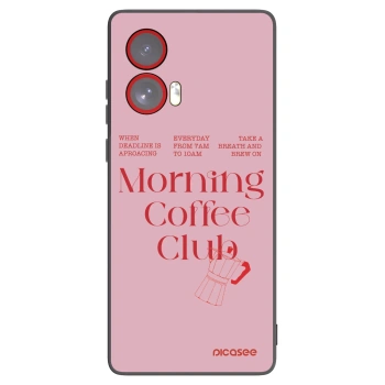 Picasee crna silikonska maskica za Motorola Edge 50 Fusion - Morning