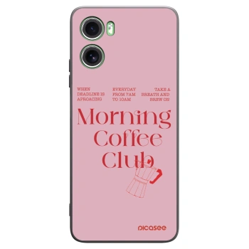 Picasee crna silikonska maskica za Motorola Moto G06 - Morning