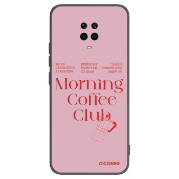 Picasee crna silikonska maskica za Xiaomi Redmi Note 9S - Morning
