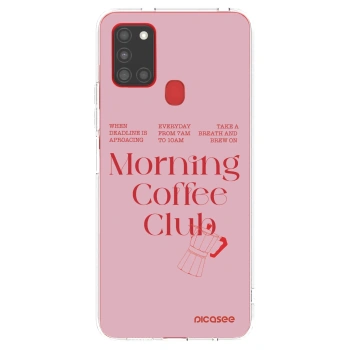 Picasee silikonska prozirna maskica za Samsung Galaxy A21s - Morning