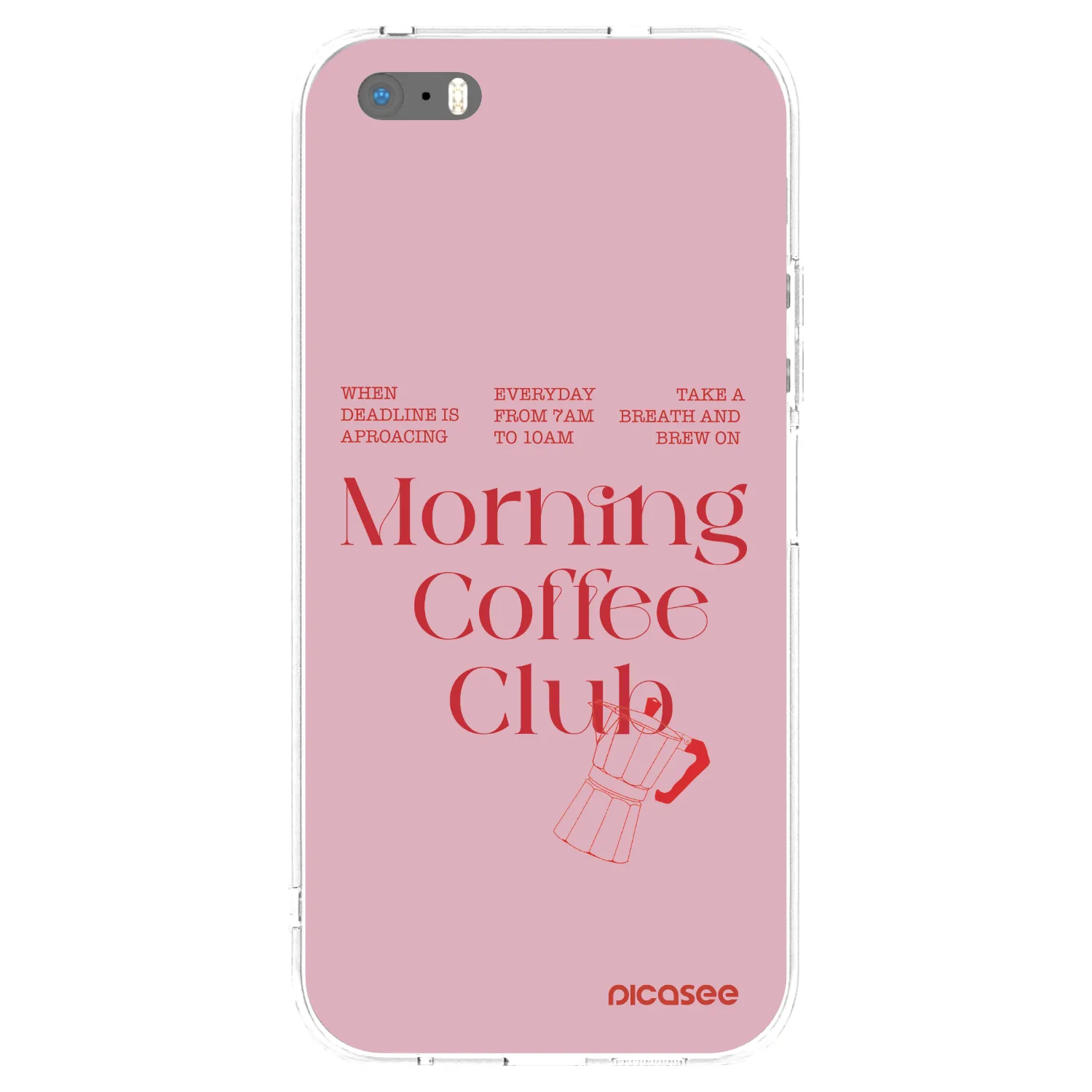 Picasee silikonska prozirna maskica za Apple iPhone 5/5S/SE - Morning