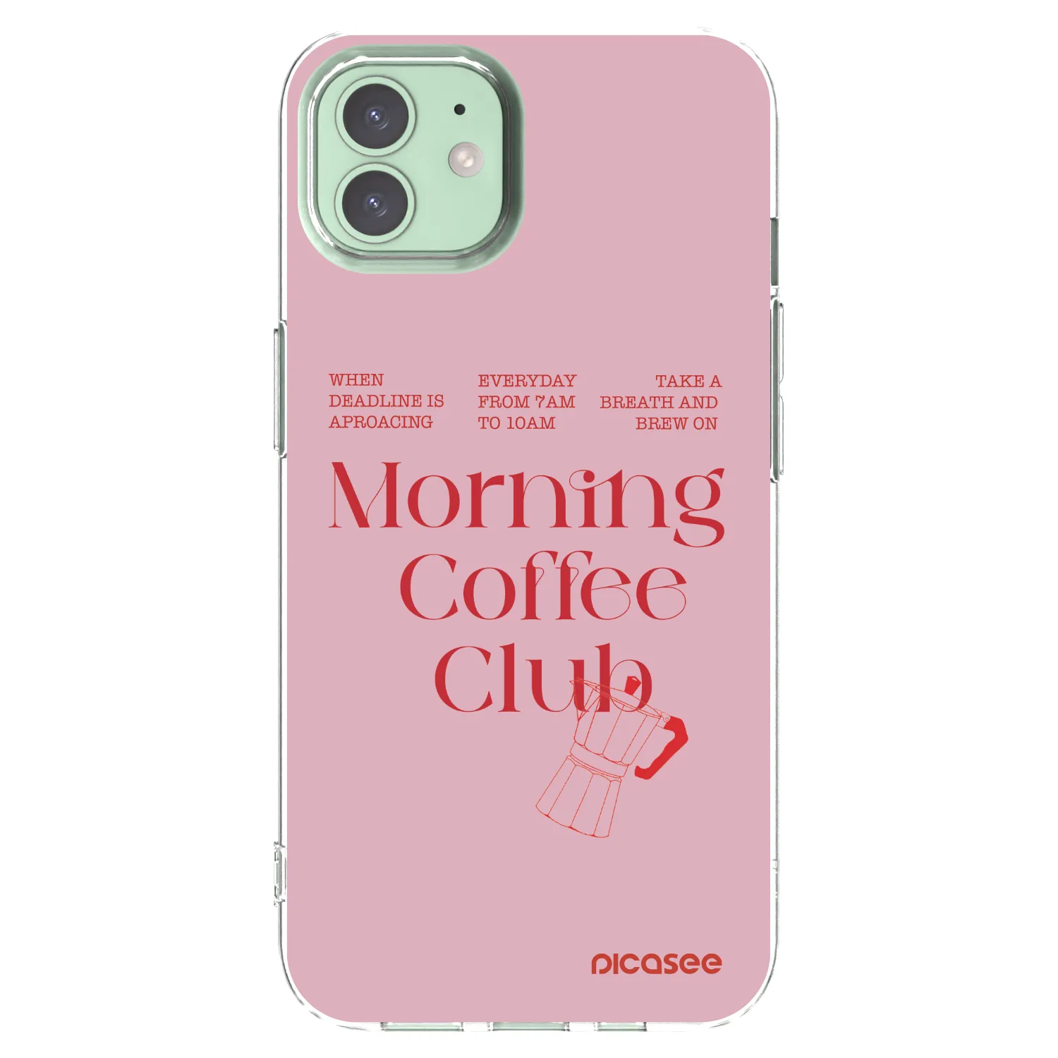 Picasee silikonska prozirna maskica za Apple iPhone 12 Pro - Morning