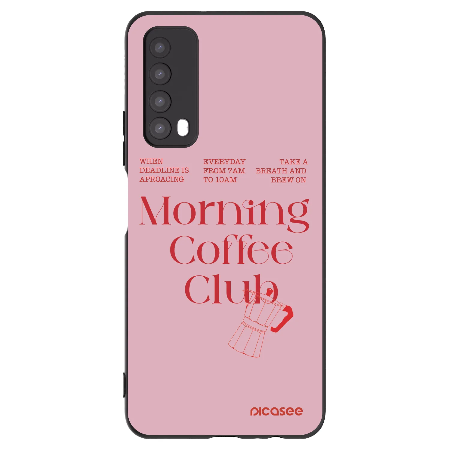 Picasee crna silikonska maskica za Huawei P Smart 2021 - Morning