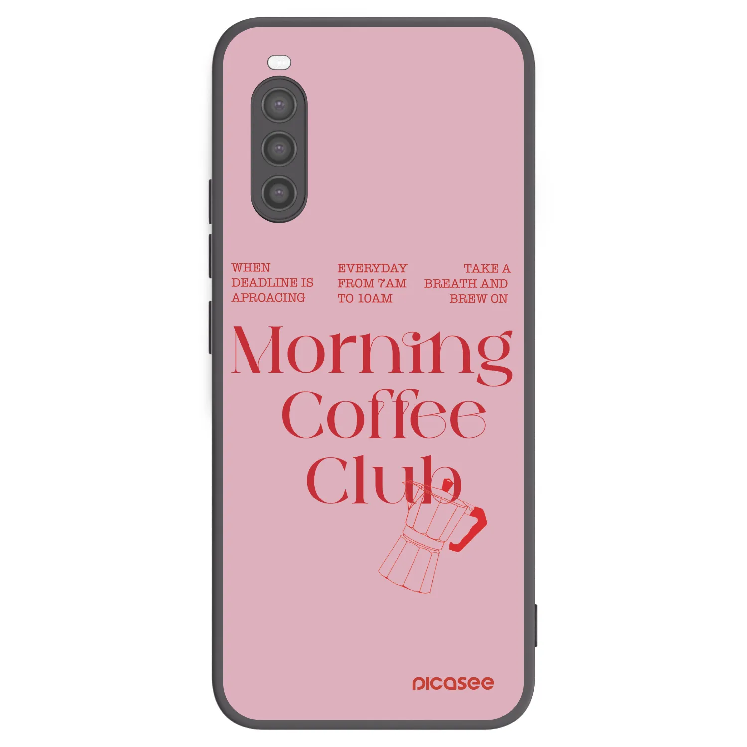 Picasee crna silikonska maskica za Sony Xperia 10 II - Morning