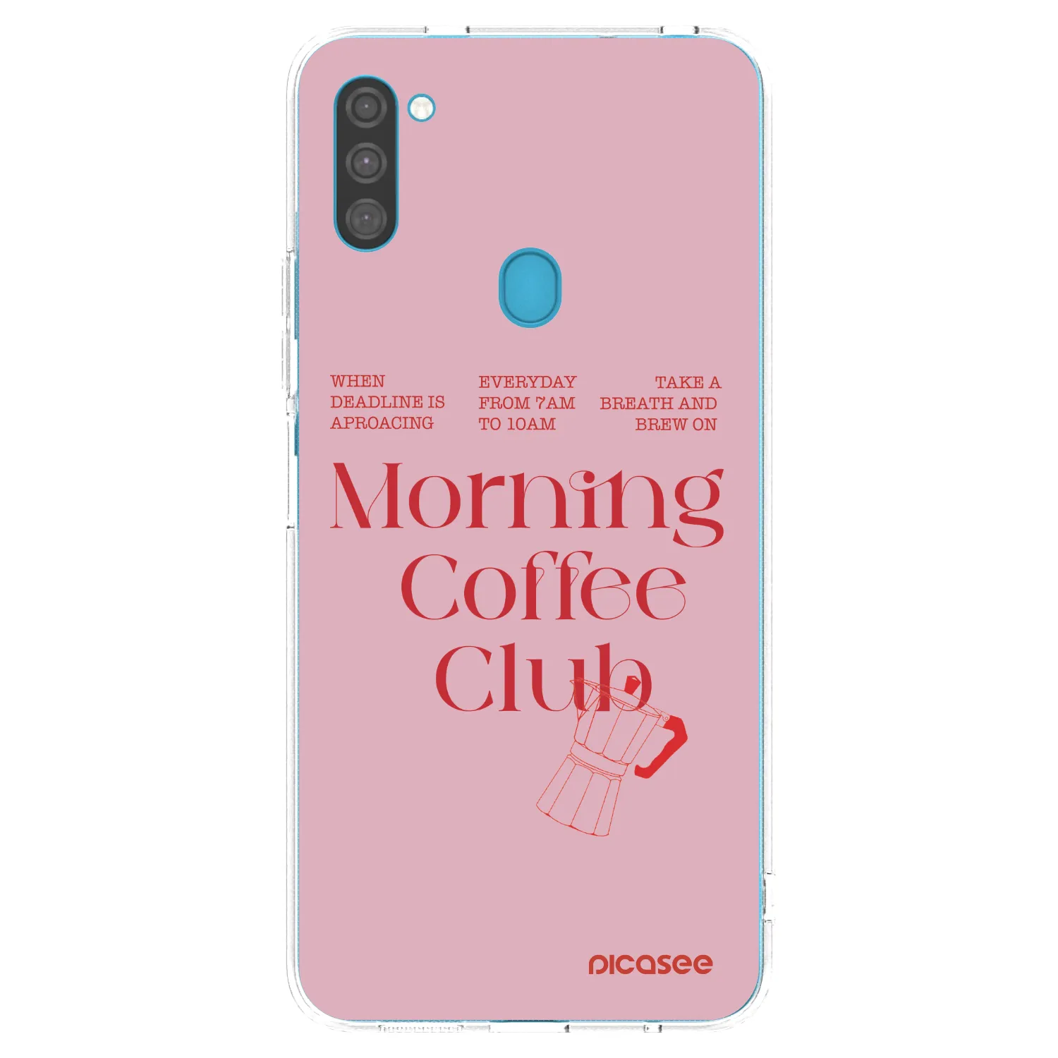 Picasee silikonska prozirna maskica za Samsung Galaxy M11 - Morning