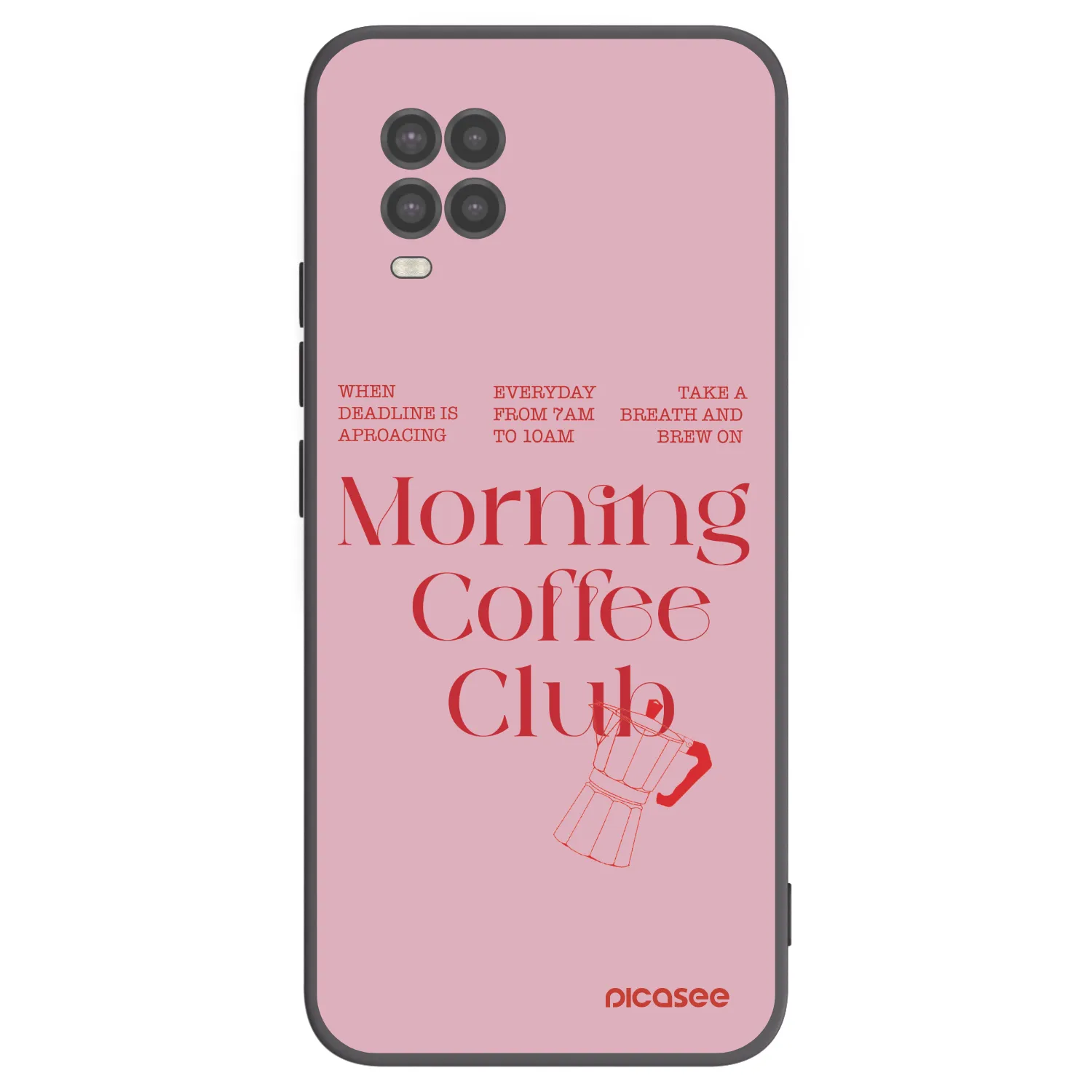 Picasee crna silikonska maskica za Xiaomi Mi 10 Lite - Morning