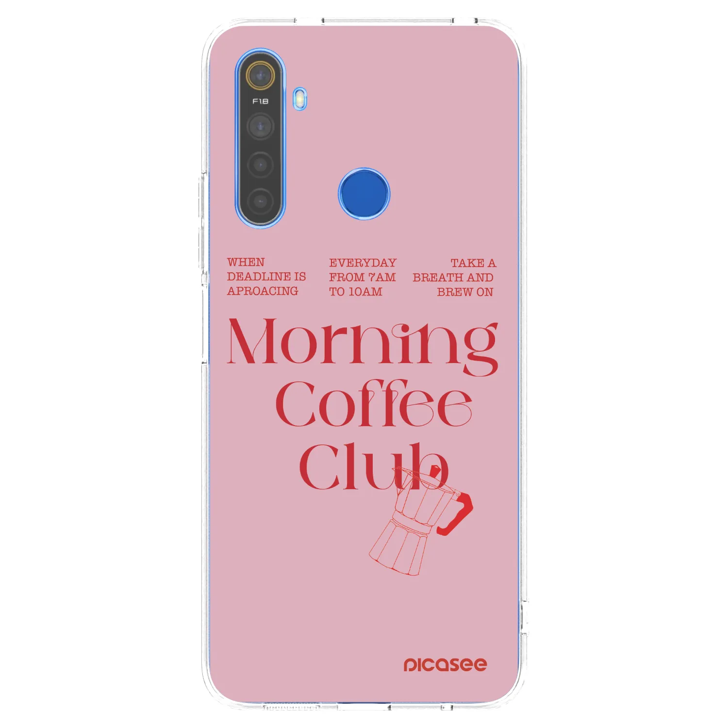 Picasee silikonska prozirna maskica za Realme 5 - Morning
