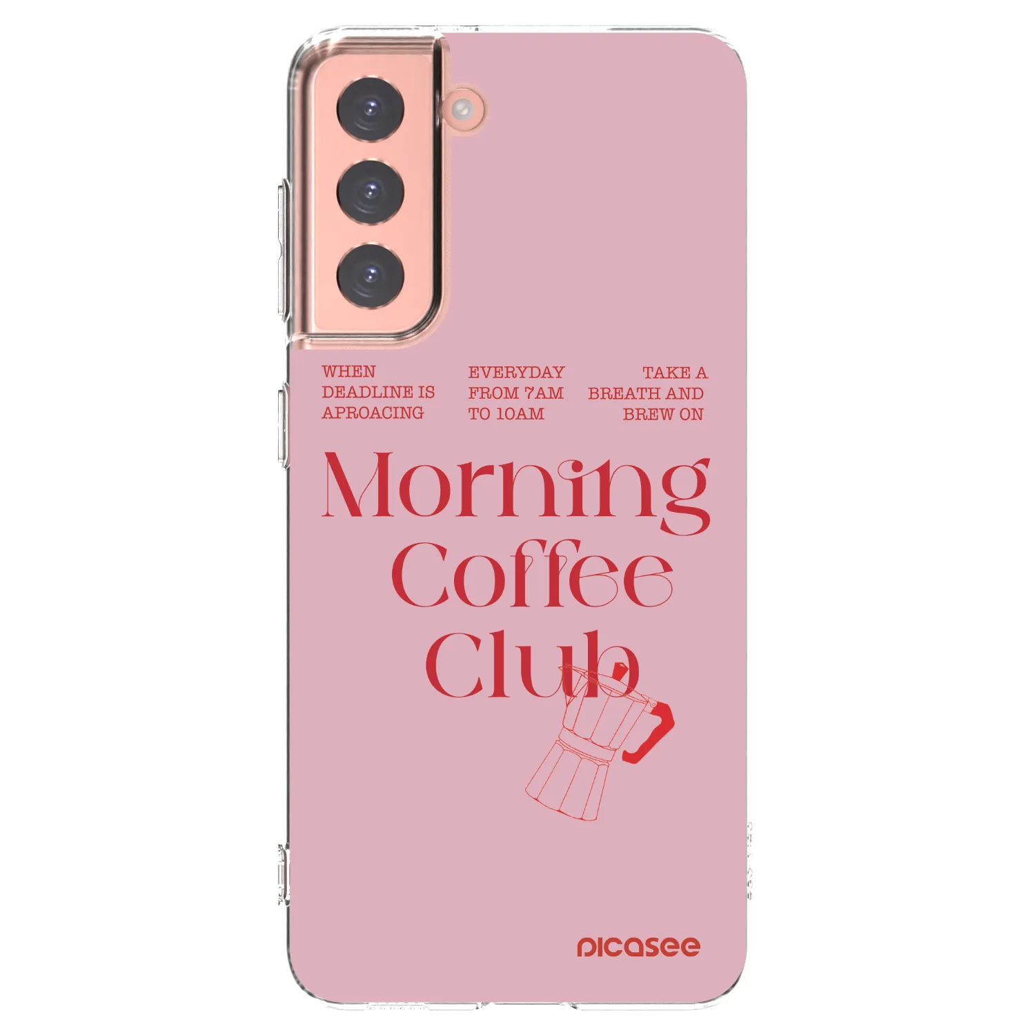 Picasee silikonska prozirna maskica za Samsung Galaxy S21 5G G991B - Morning