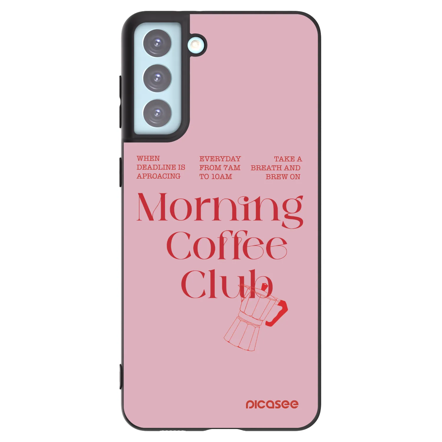 Picasee crna silikonska maskica za Samsung Galaxy S21+ 5G G996F - Morning