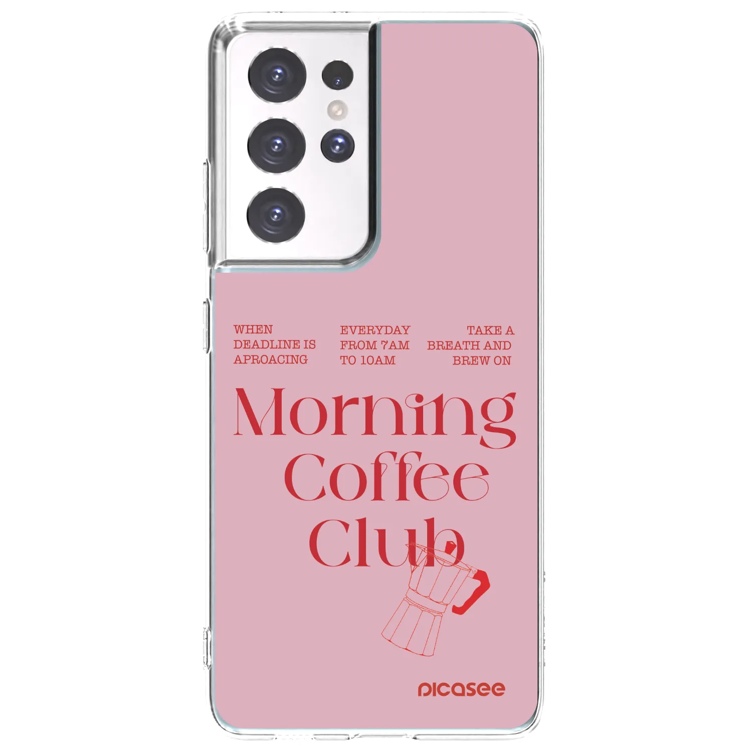 Picasee silikonska prozirna maskica za Samsung Galaxy S21 Ultra 5G G998B - Morning