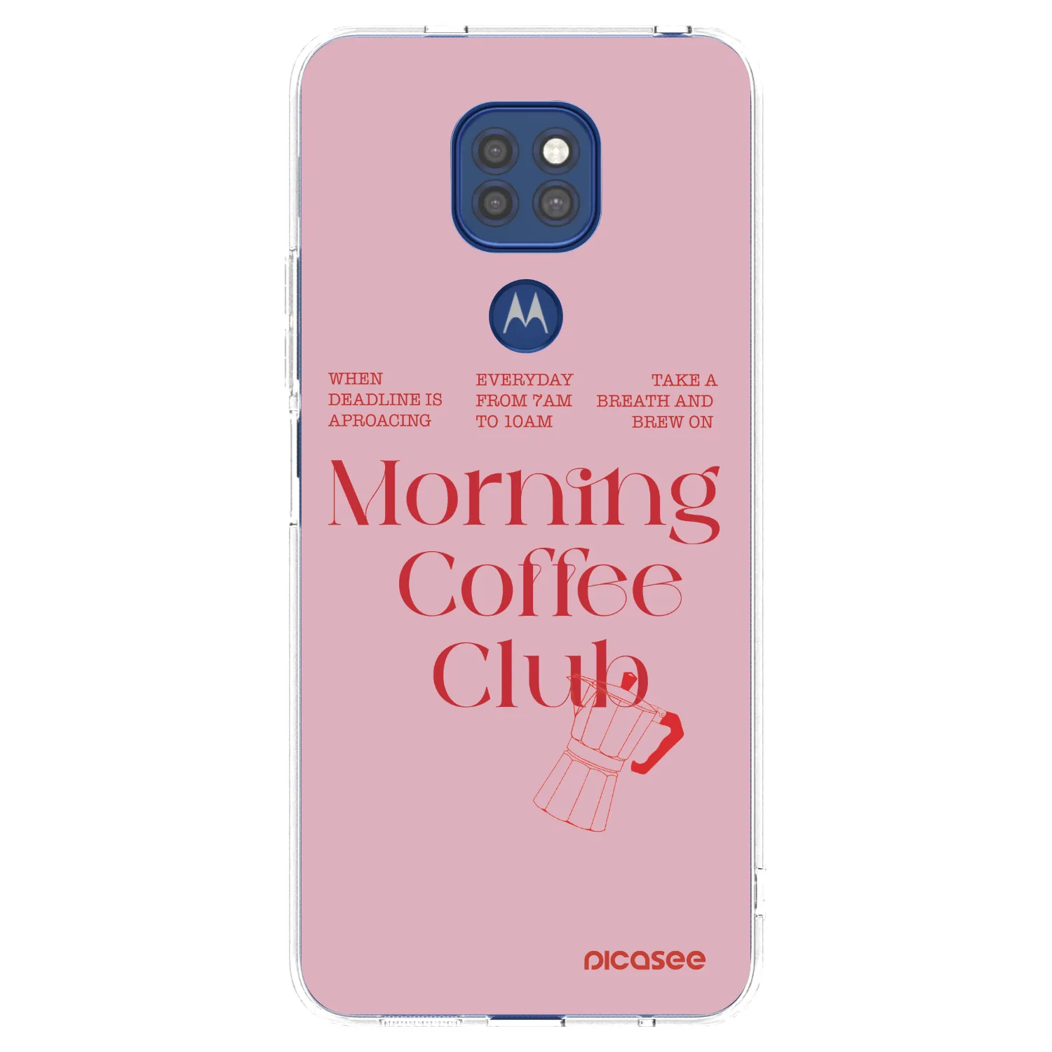 Picasee silikonska prozirna maskica za Motorola Moto G9 Play - Morning