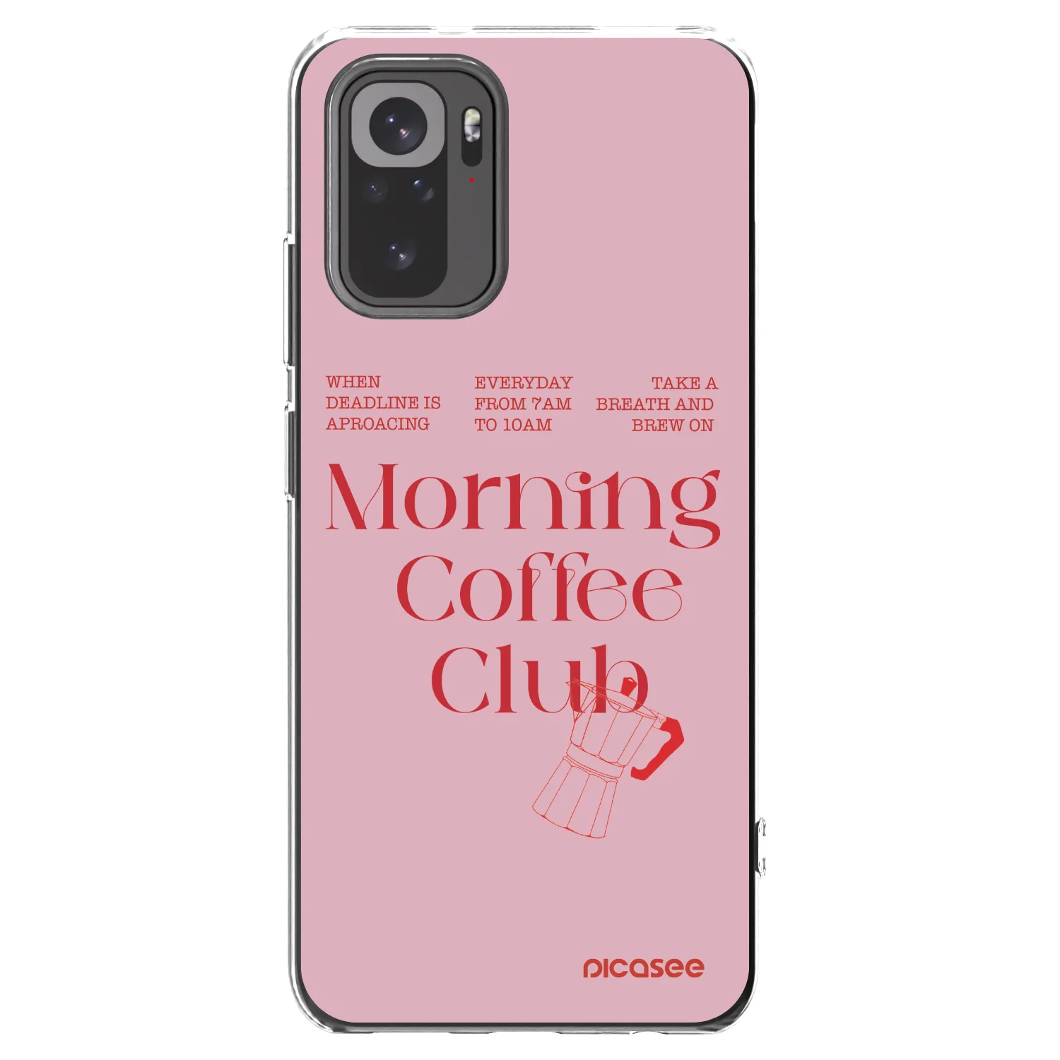 Picasee silikonska prozirna maskica za Xiaomi Redmi Note 10 - Morning