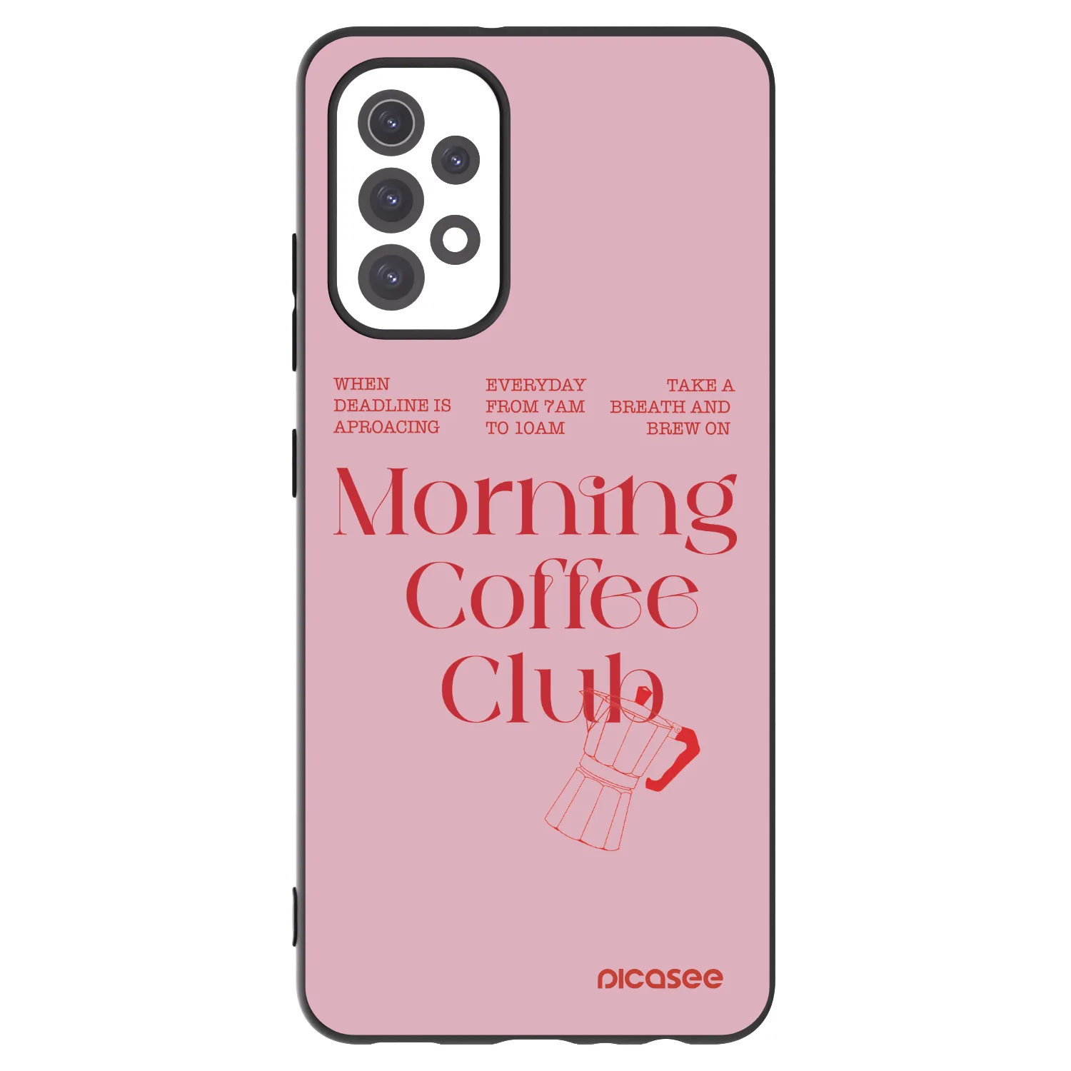 Picasee crna silikonska maskica za Samsung Galaxy A32 5G A326B - Morning