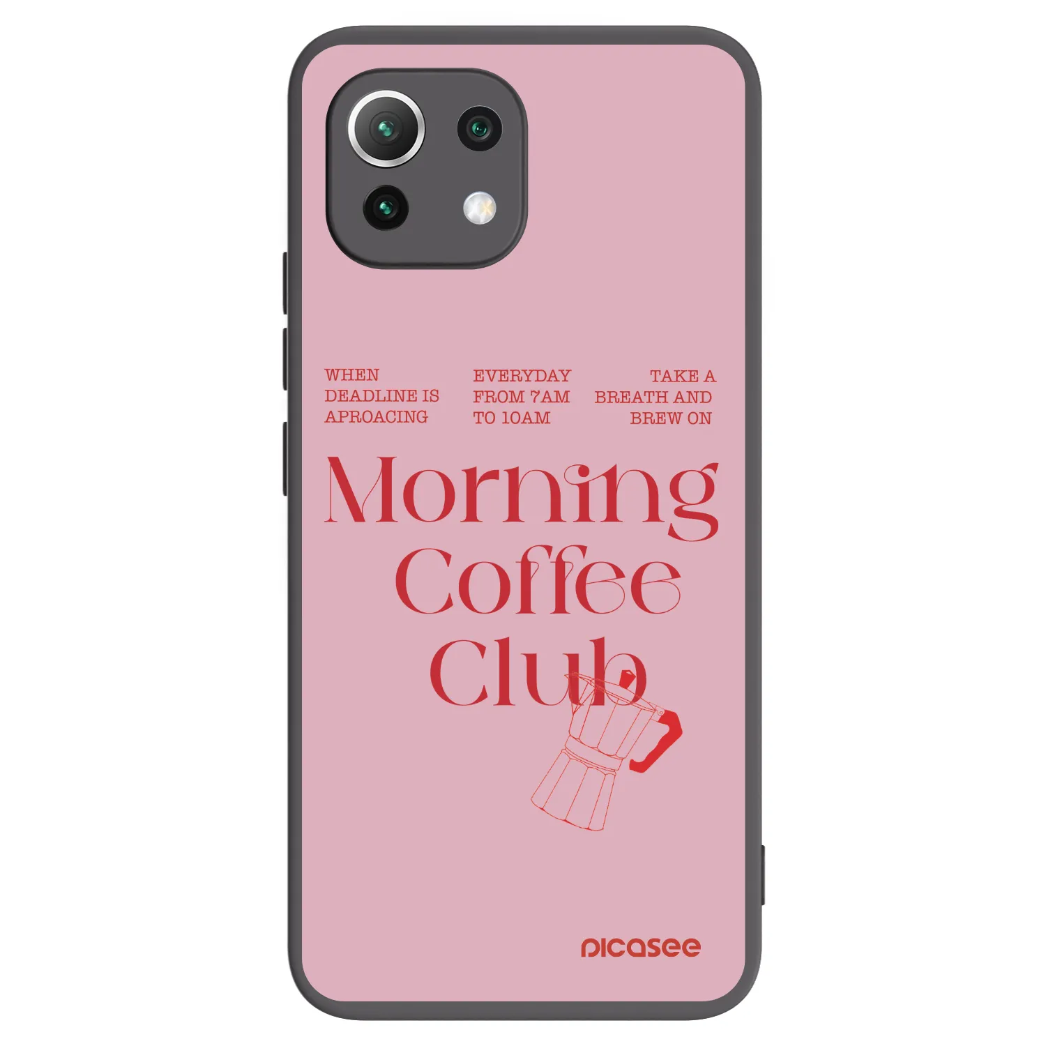 Picasee crna silikonska maskica za Xiaomi Mi 11 Lite - Morning