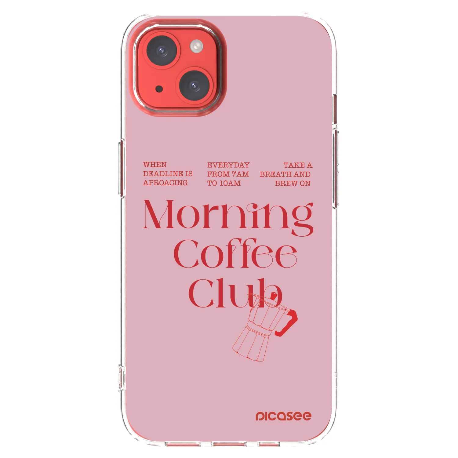 Picasee silikonska prozirna maskica za Apple iPhone 13 - Morning