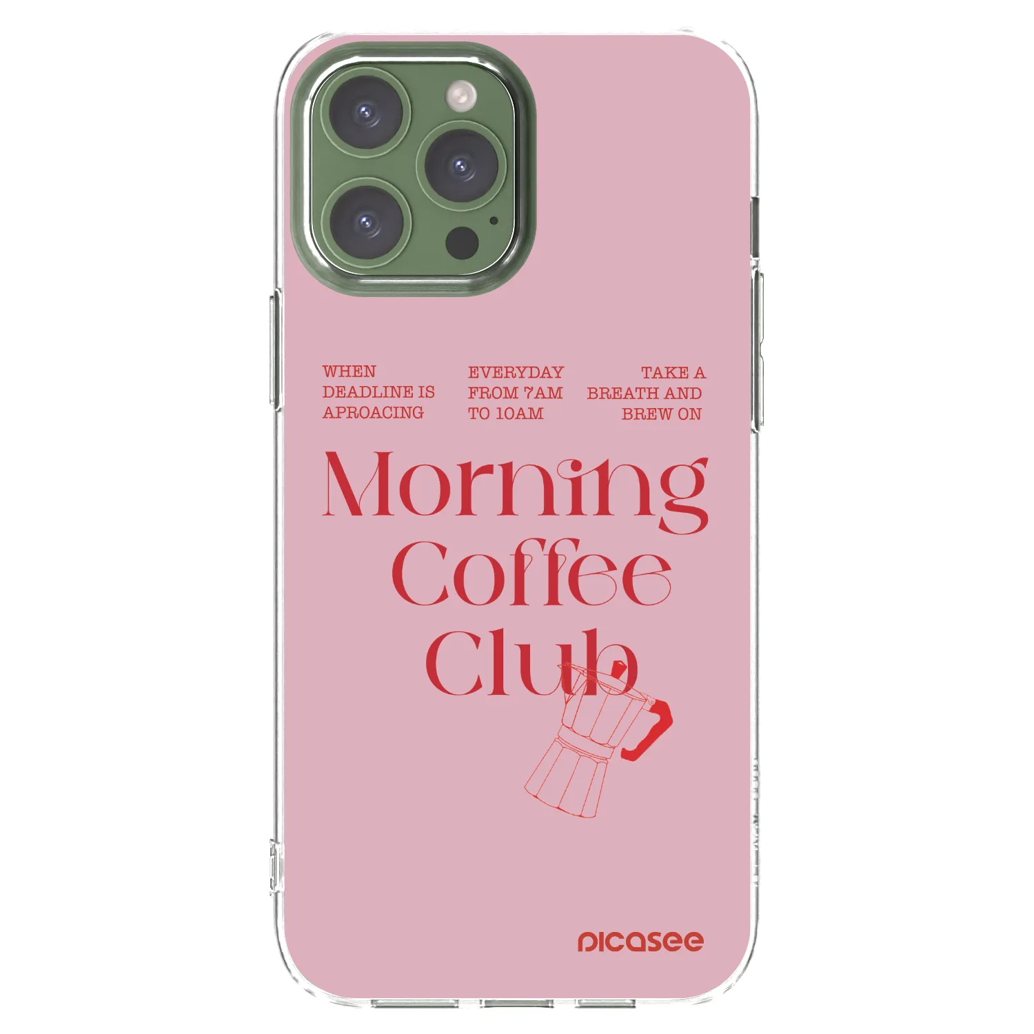 Picasee silikonska prozirna maskica za Apple iPhone 13 Pro Max - Morning