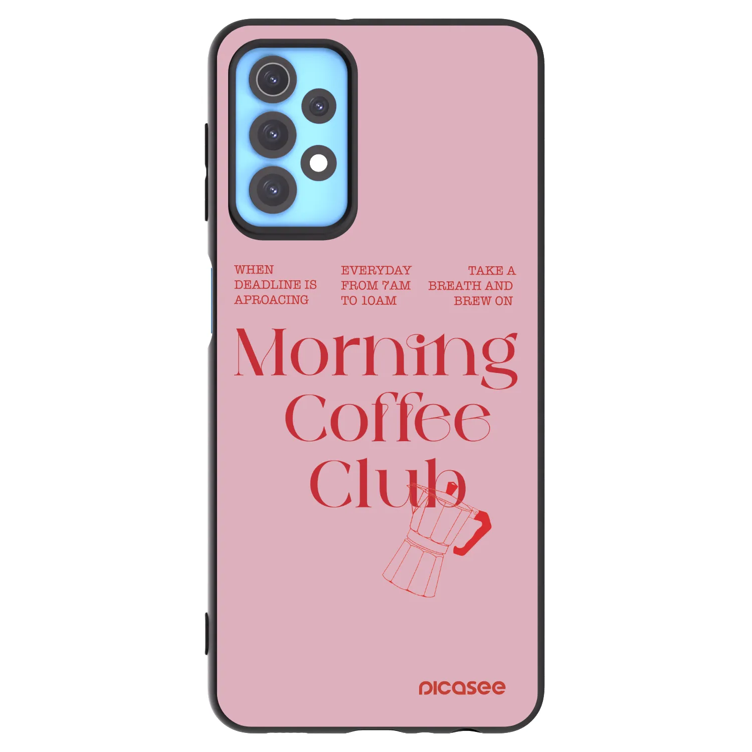 Picasee crna silikonska maskica za Samsung Galaxy A32 4G SM-A325F - Morning