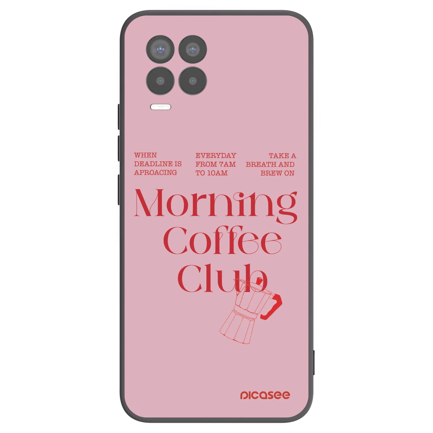 Picasee crna silikonska maskica za Realme 8 4G - Morning