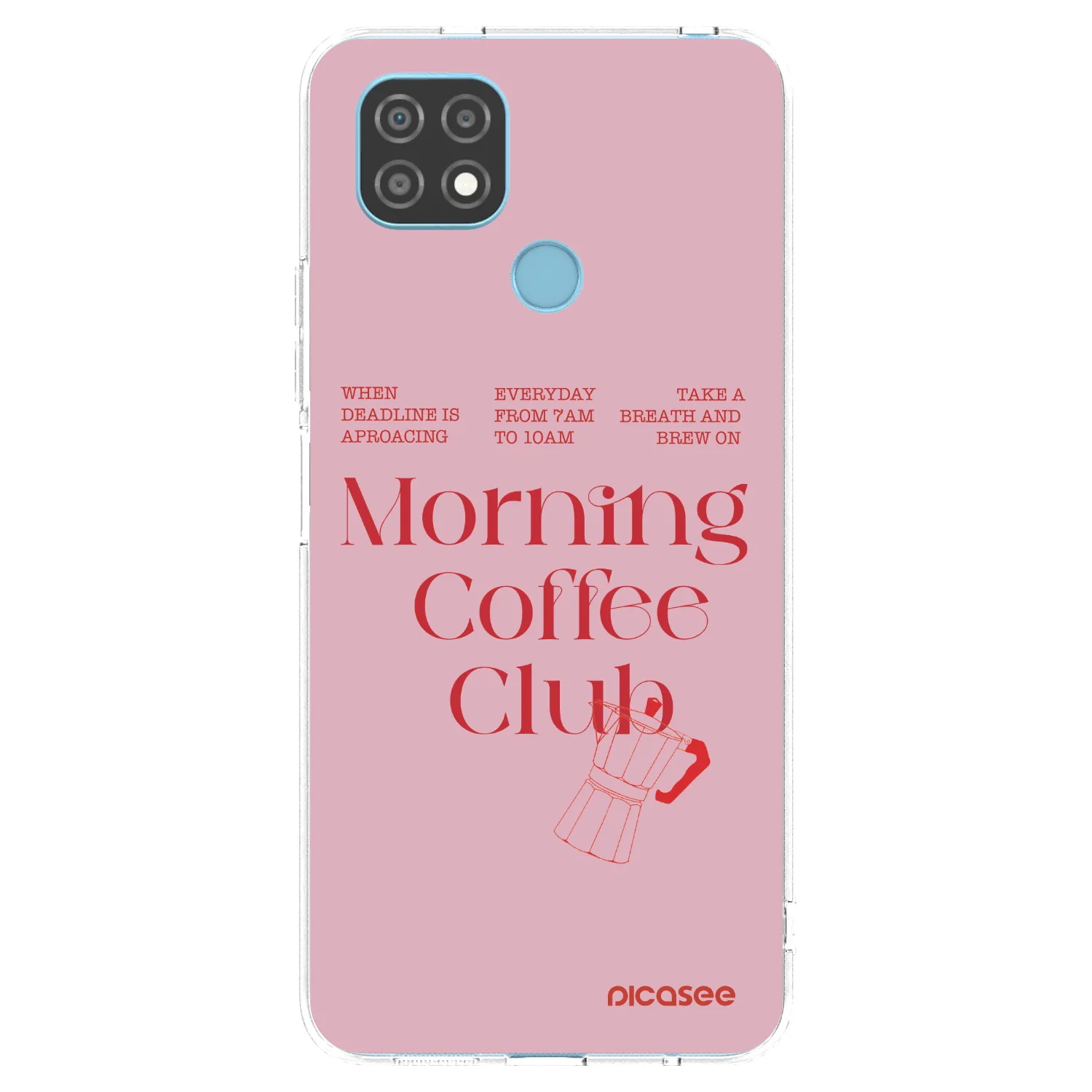 Picasee silikonska prozirna maskica za Realme C21 - Morning