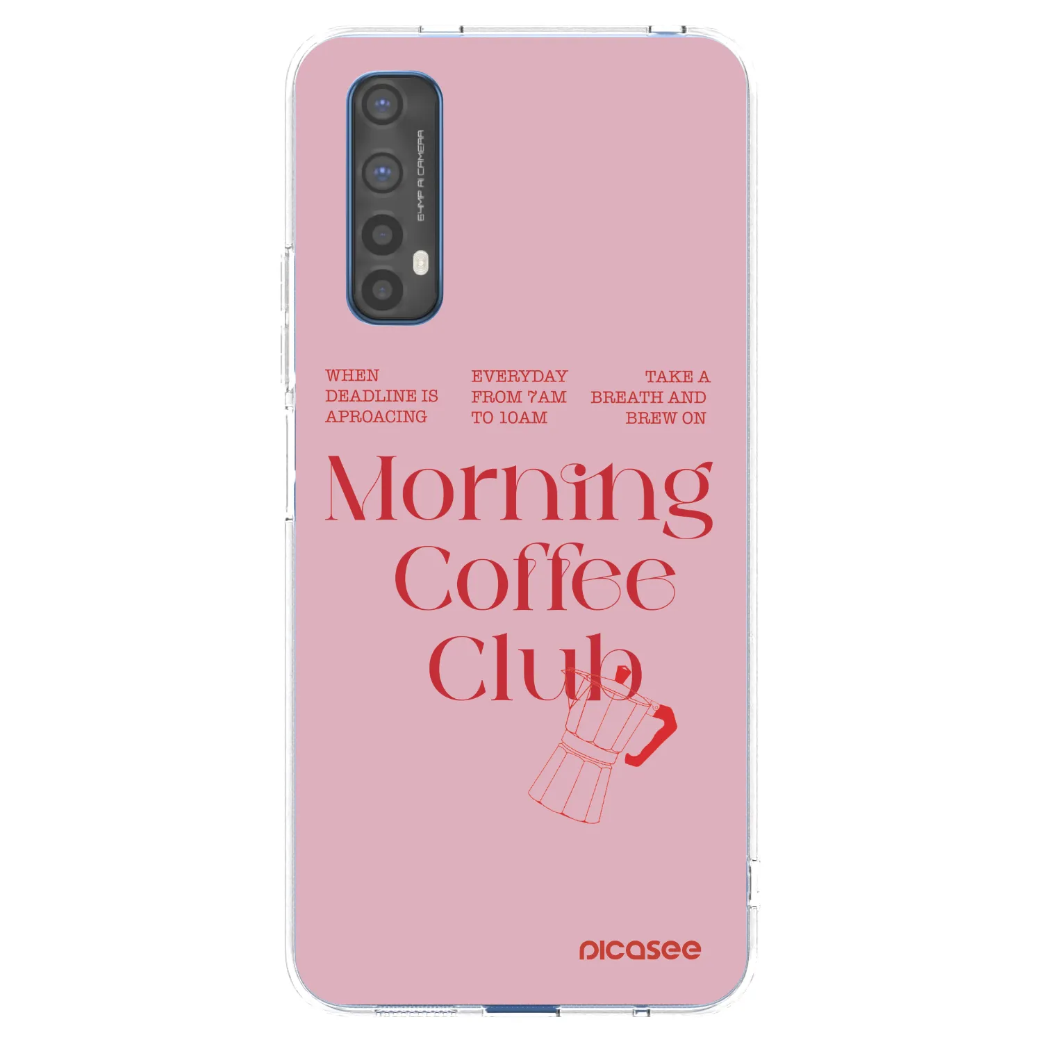 Picasee silikonska prozirna maskica za Realme 7 - Morning