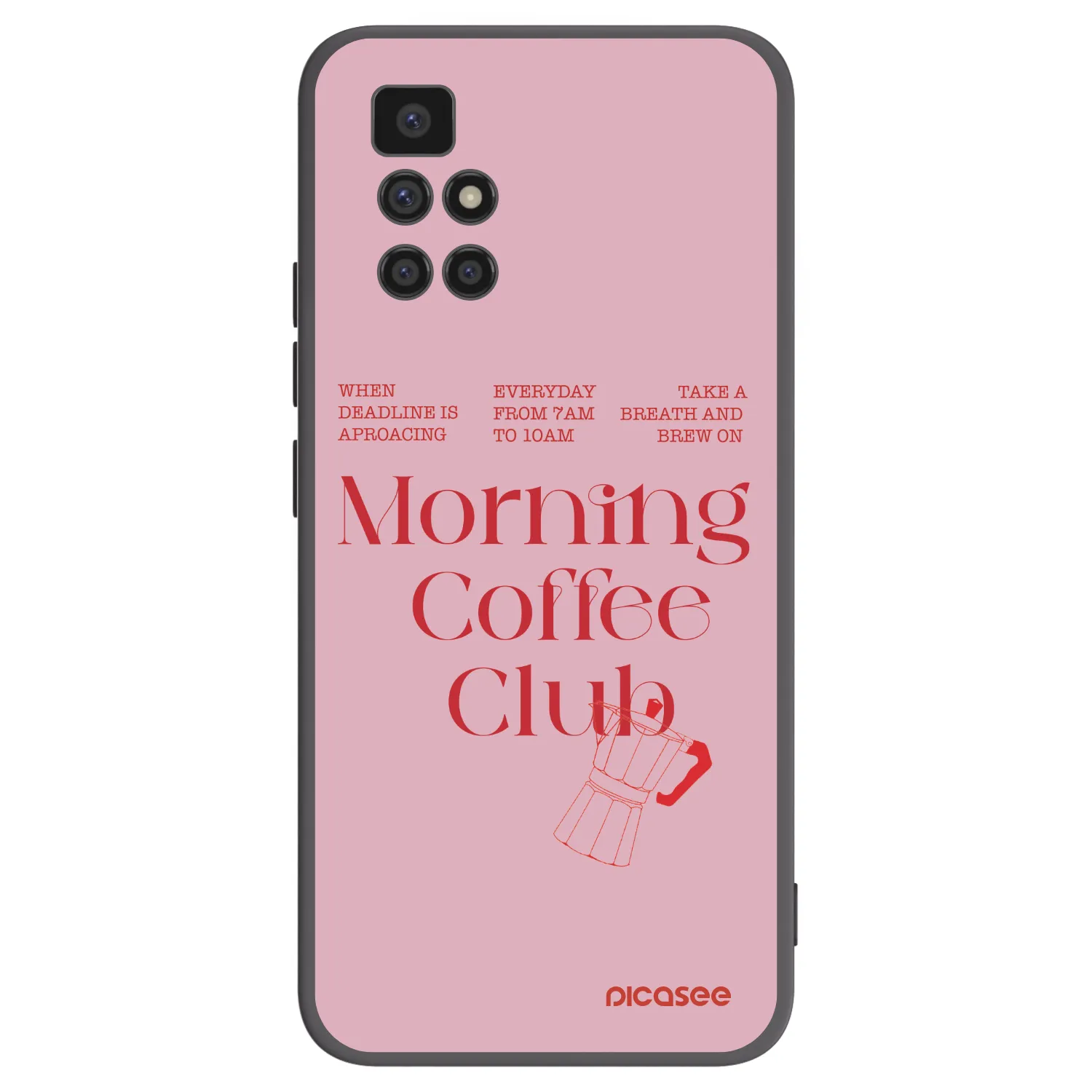 Picasee crna silikonska maskica za Xiaomi Redmi 10 - Morning